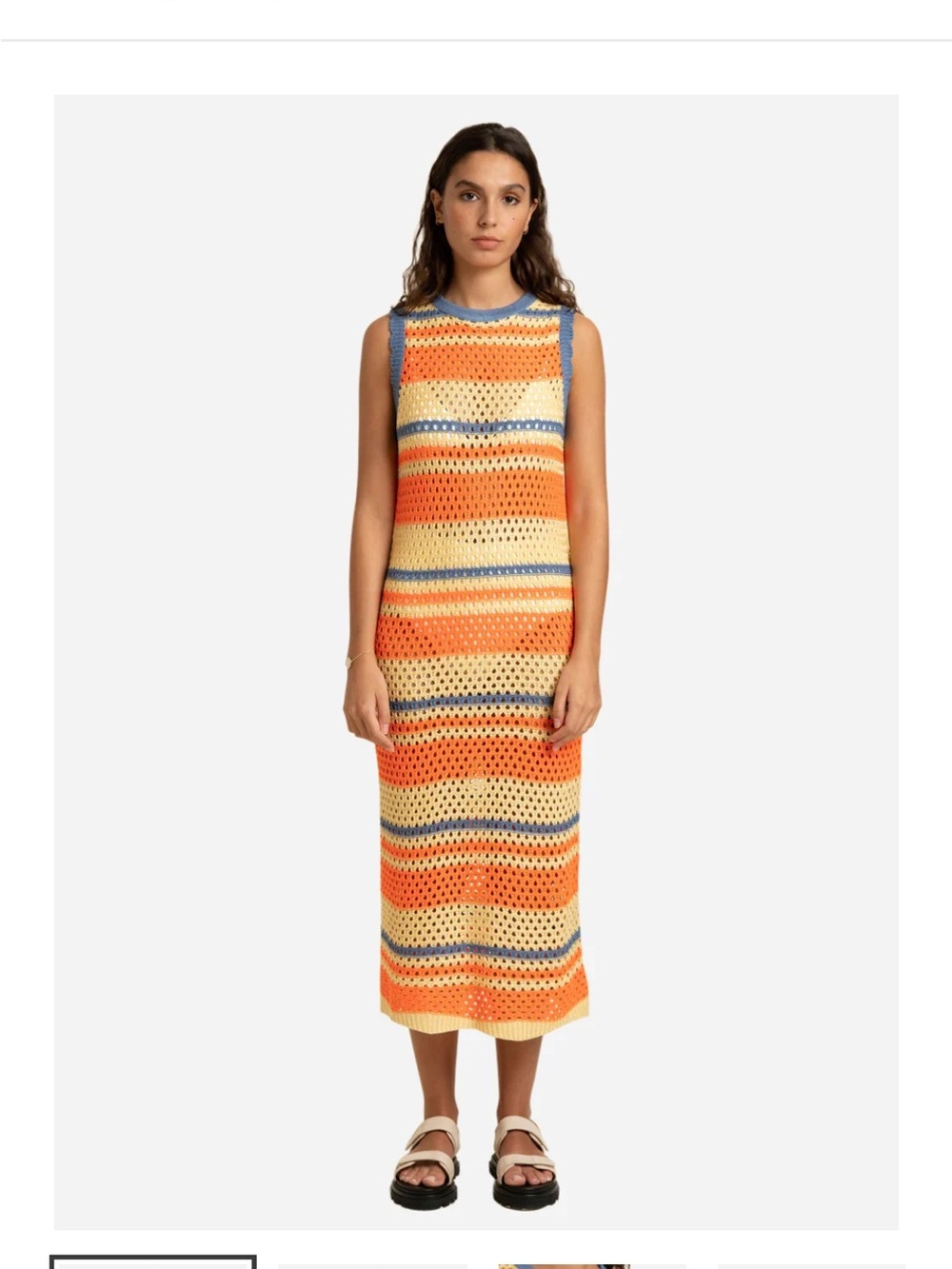 FRNCH Paris 'Chelsy' crochet dress